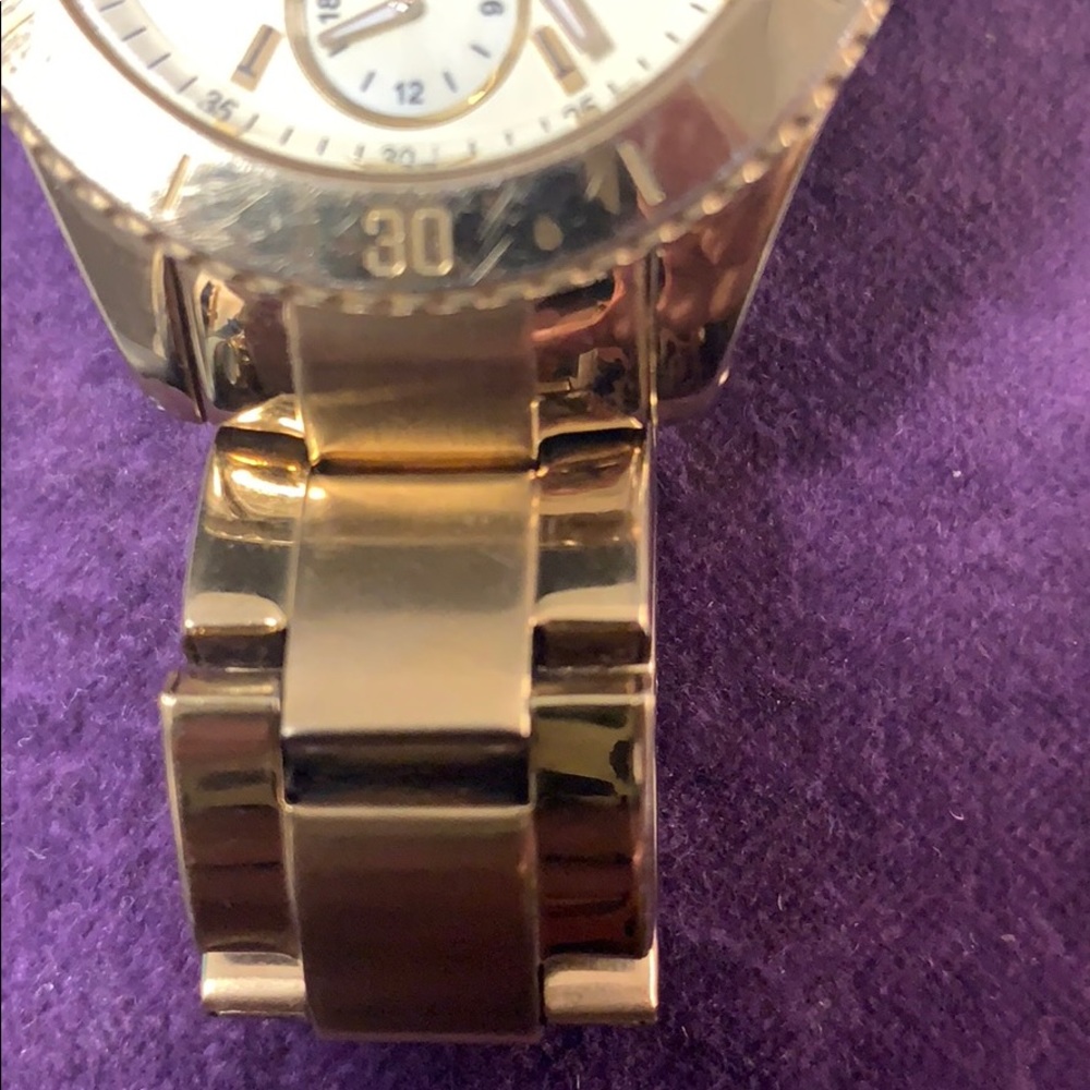 Authentic Fossil Linked Gold Watch - image 5
